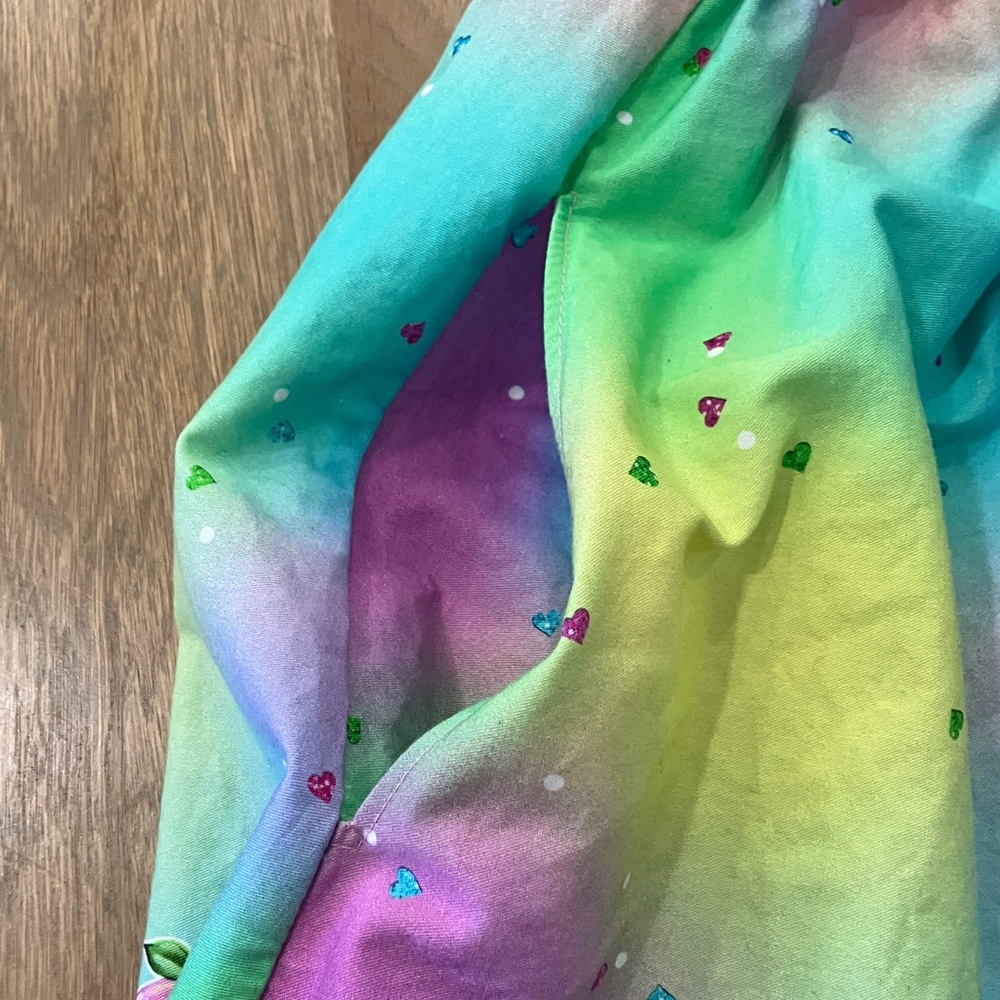 Strawberry Shortcake Cartoon Women’s Unique Handmade Rainbow Pocket Mini Skirt - Picture 7 of 8